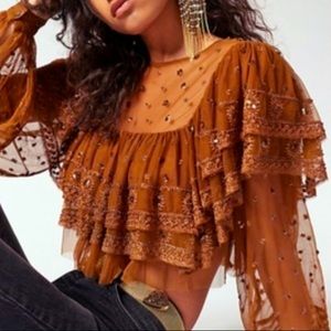 Free People Disco Ball Bronze